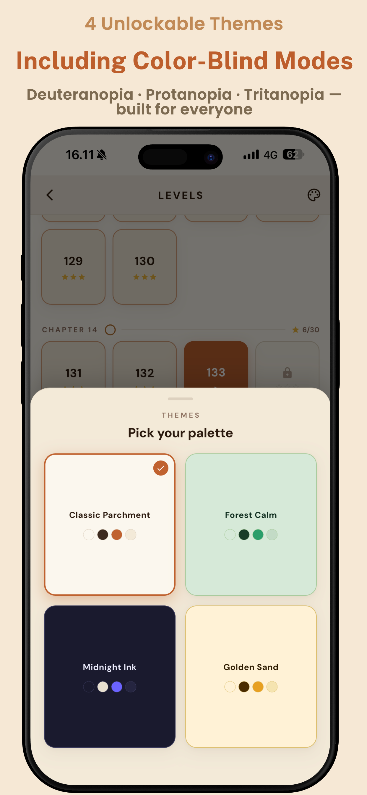 Themes and color-blind modes