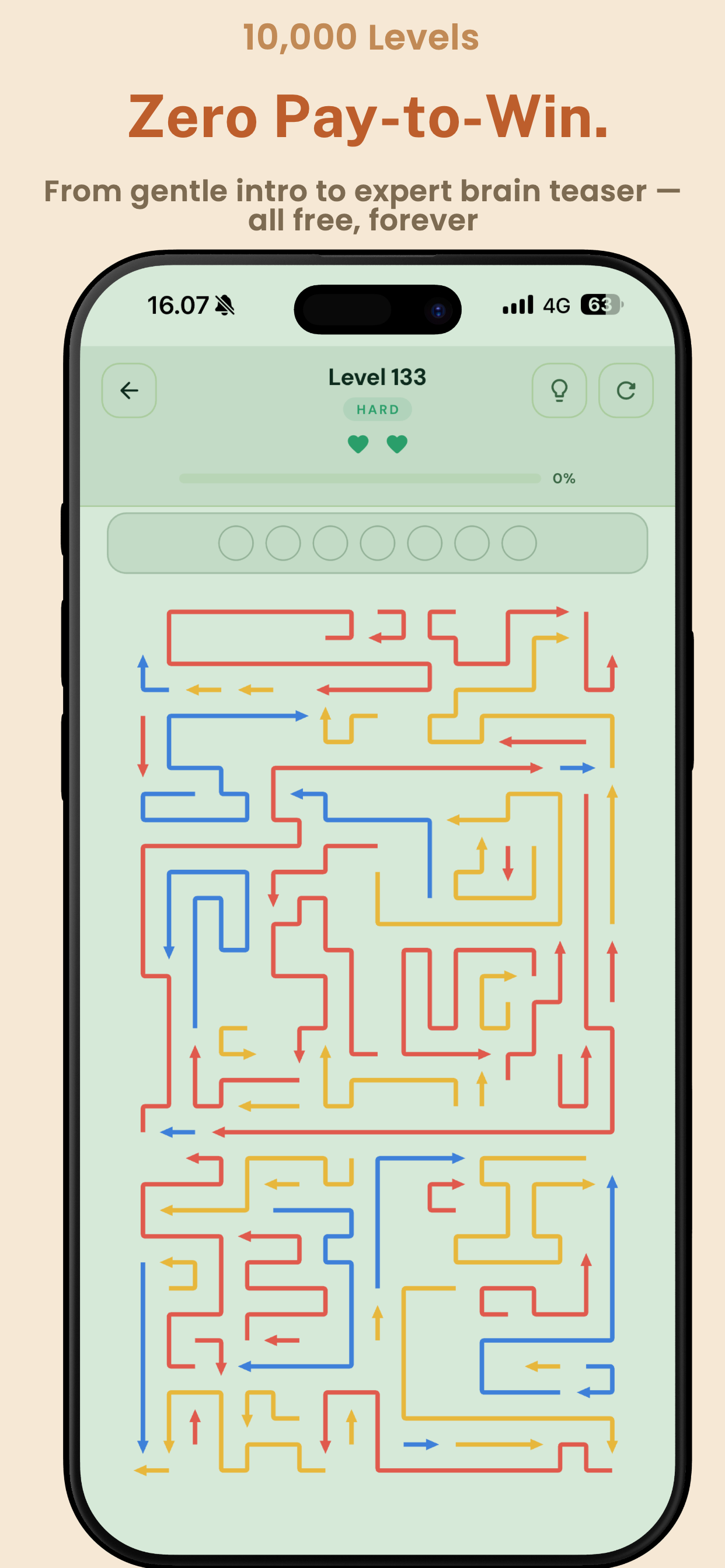 10,000 levels — Zero Pay-to-Win